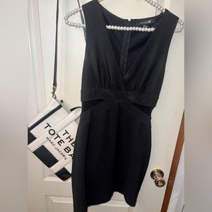 NEW✨ Forever 21 Mesh Paneling Little Black Dress, Size Medium